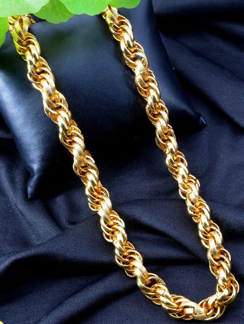 one gram gold plated necklace chain - 18313126 - Standard Image - 0
