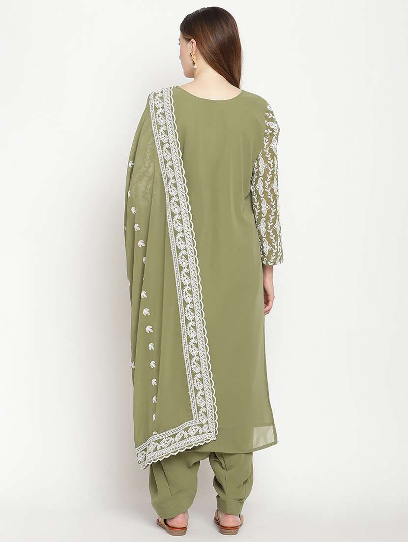 green cotton suit set - 18313335 - Standard Image - 2