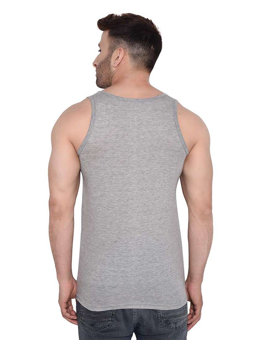 grey chest-printed vest - 18313388 - Standard Image - 2