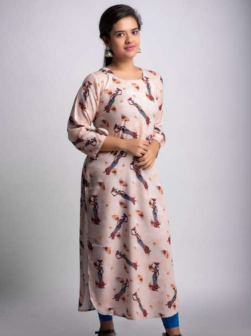 women's straight kurta - 18313469 - Standard Image - 0