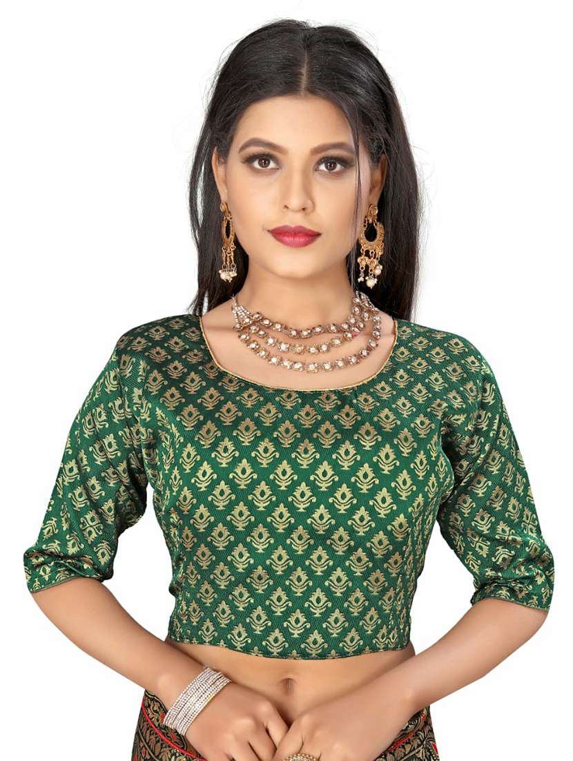 green banarasi flared lehenga - 18313982 -  Standard Image - 2