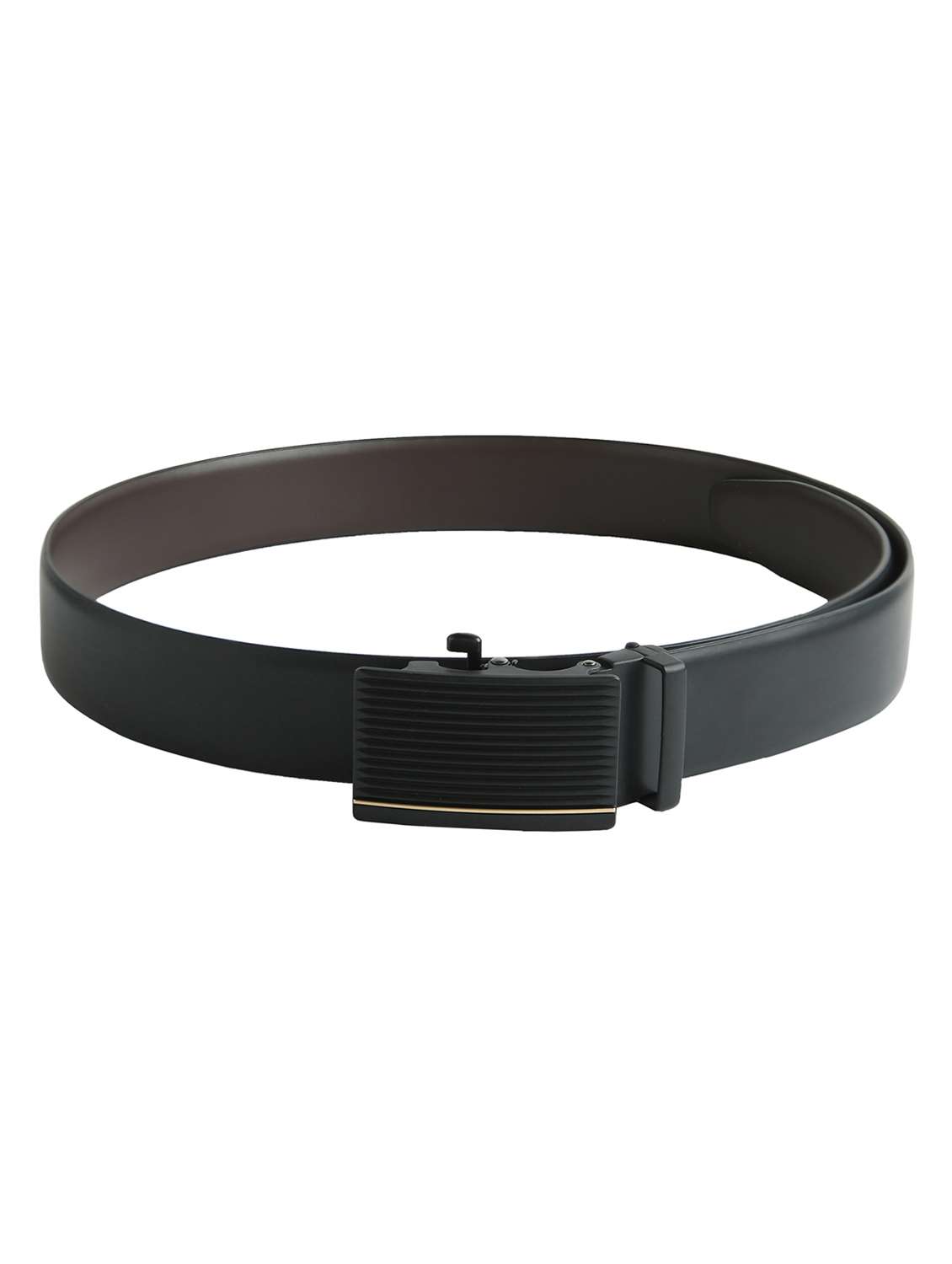 black leatherette belt