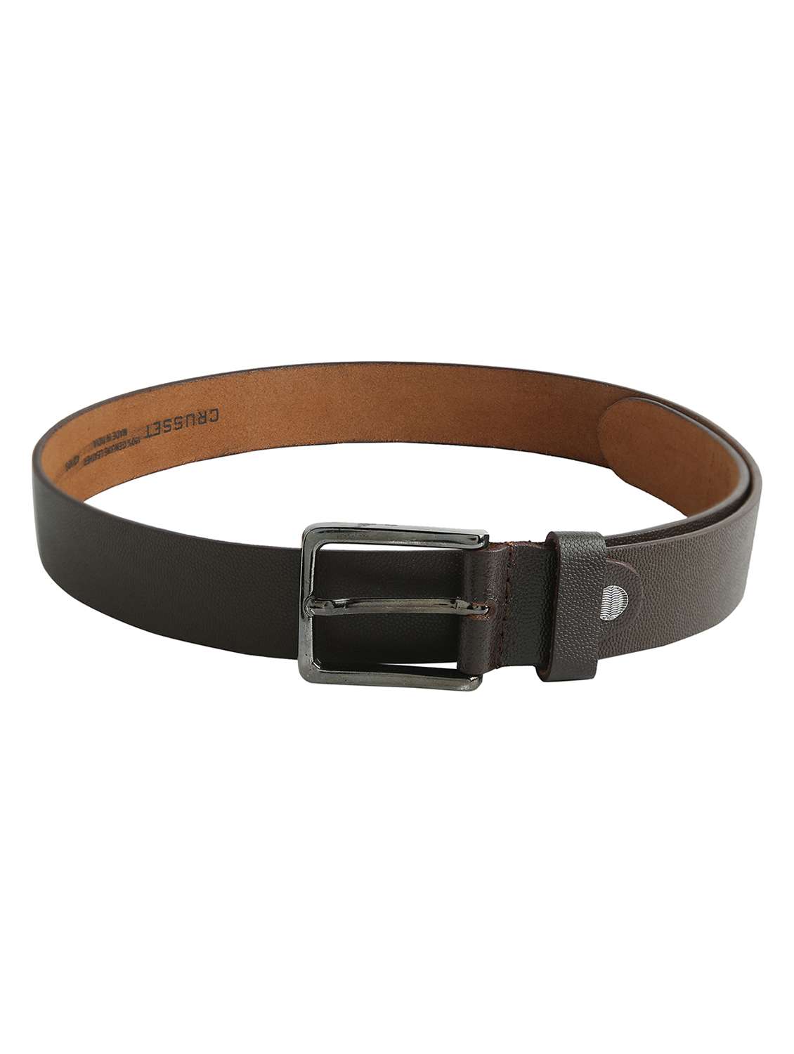 brown leather belt