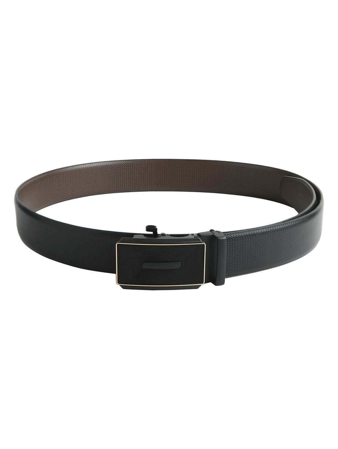 black leatherette belt