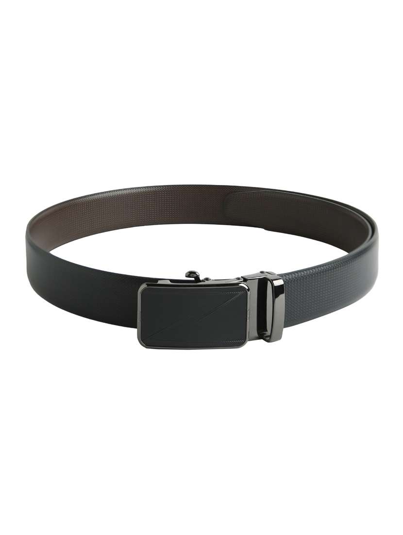black leatherette belt
