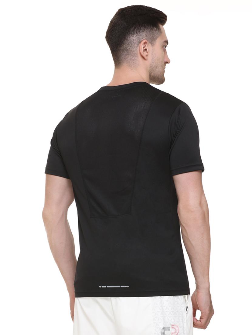 black chest-printed t-shirt - 18314598 - Standard Image - 2