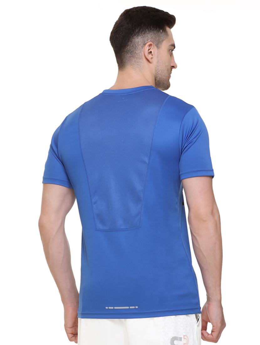 blue chest-printed t-shirt - 18314599 - Standard Image - 2