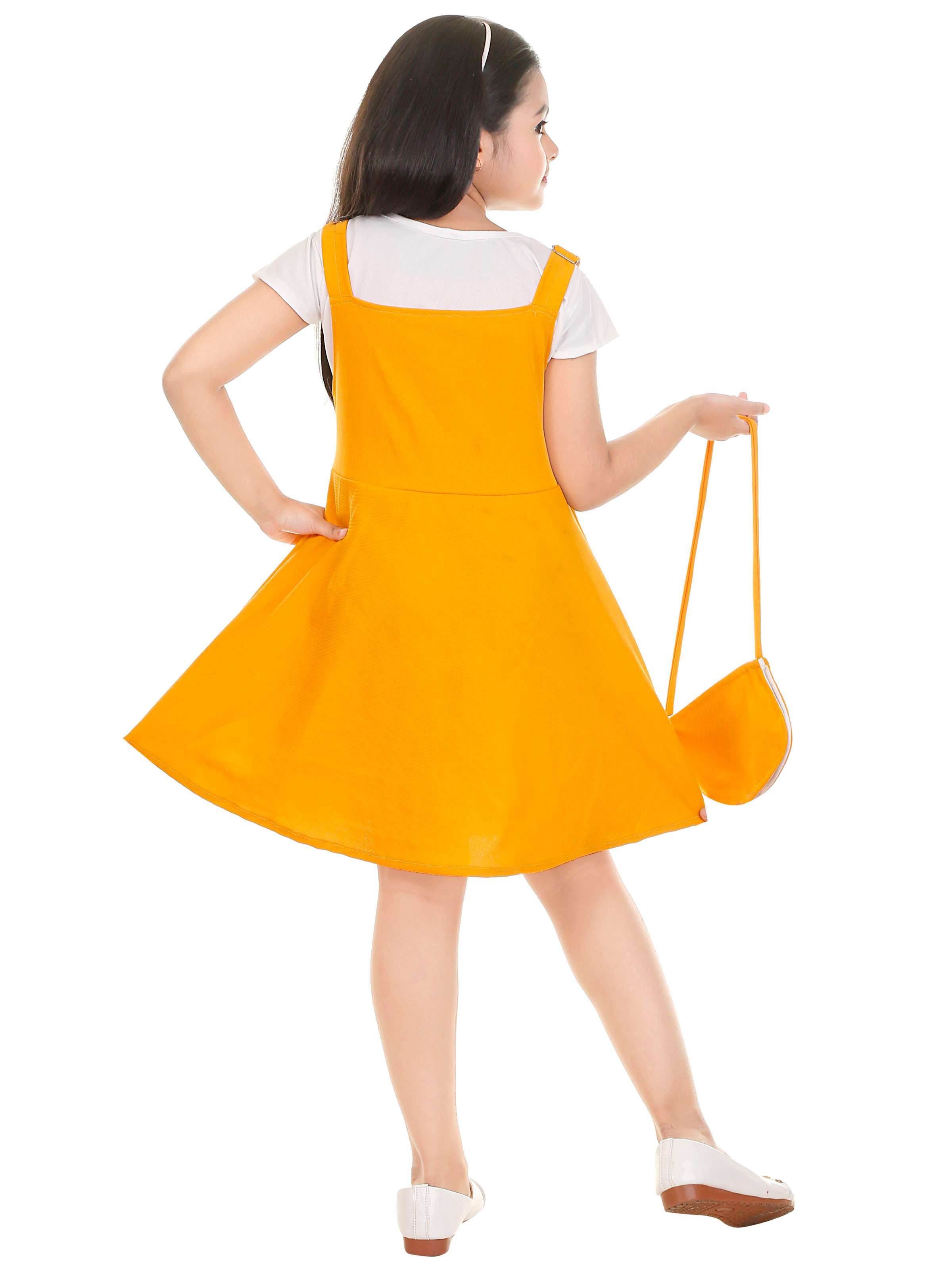 yellow cotton lycra dress - 18314640 -  Standard Image - 2