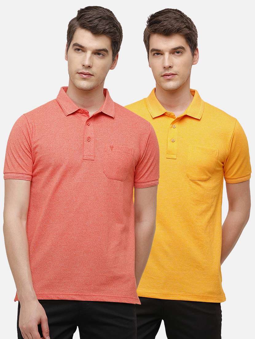 set of 2 solid polo t-shirt