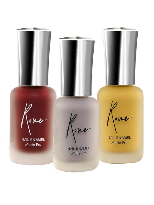 set of 3 matte pro nail enamel - 18314999 -  Standard Image - 0