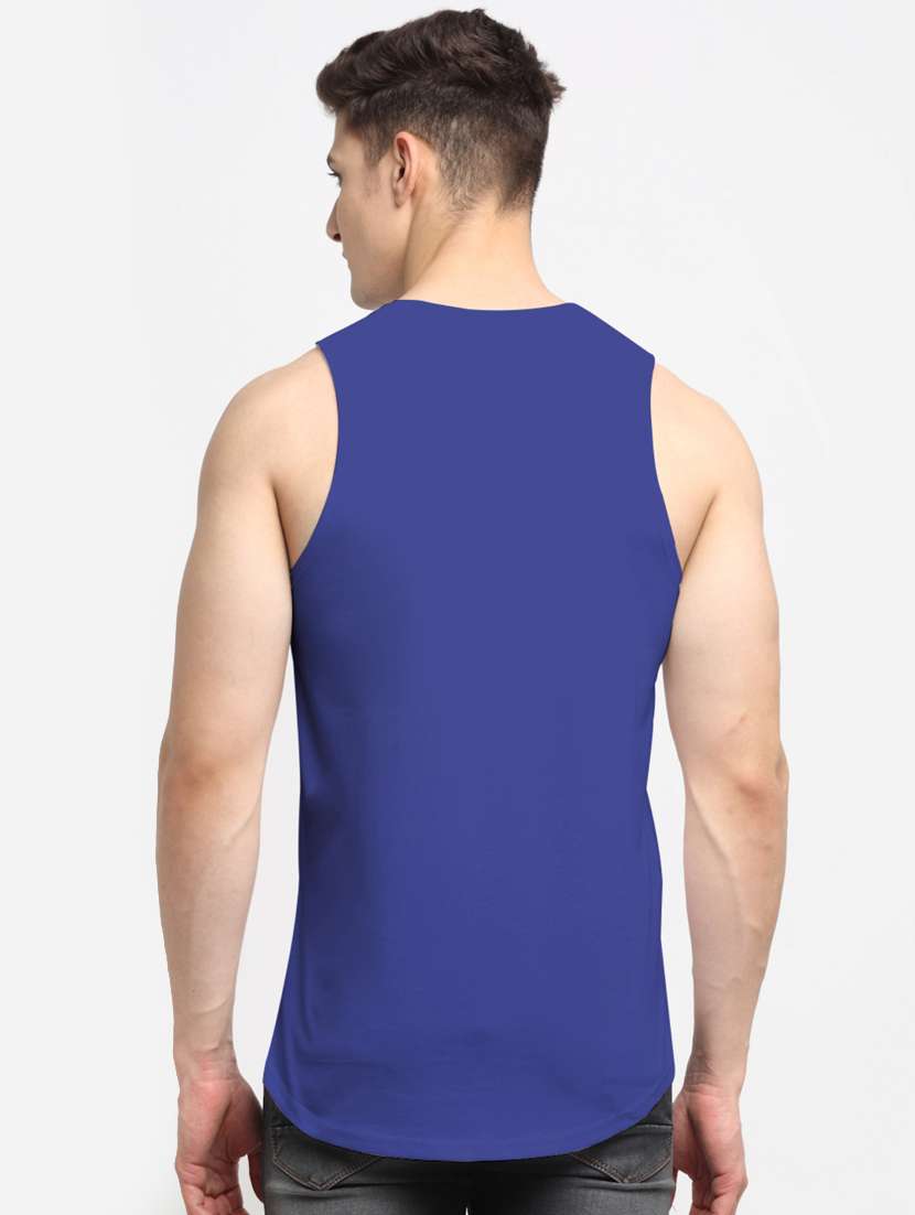 blue solid vest - 18315814 -  Standard Image - 2