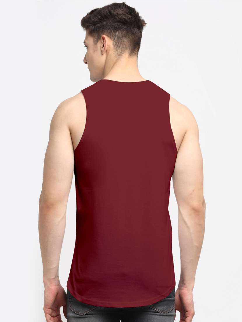 maroon solid vest - 18315819 -  Standard Image - 2