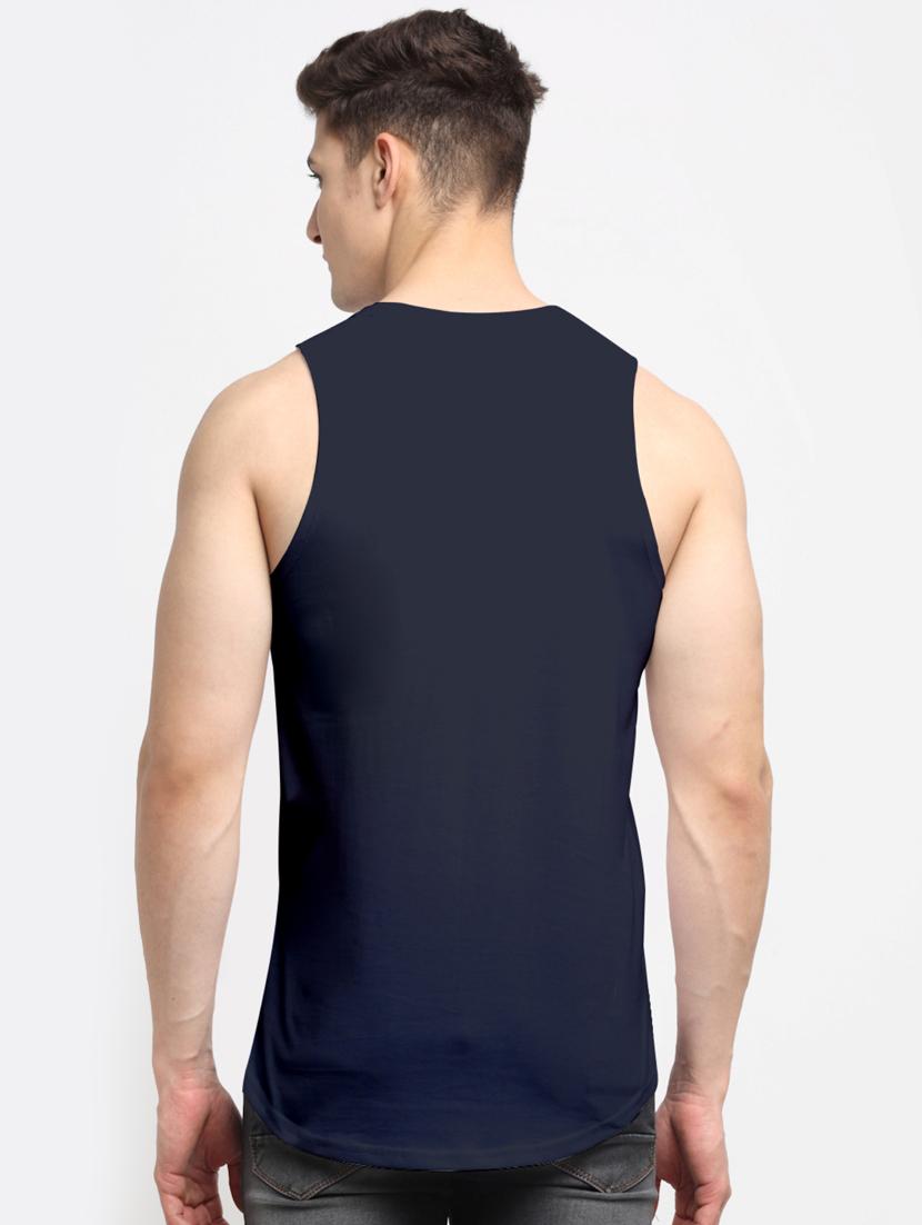 navy solid vest - 18315820 - Standard Image - 2