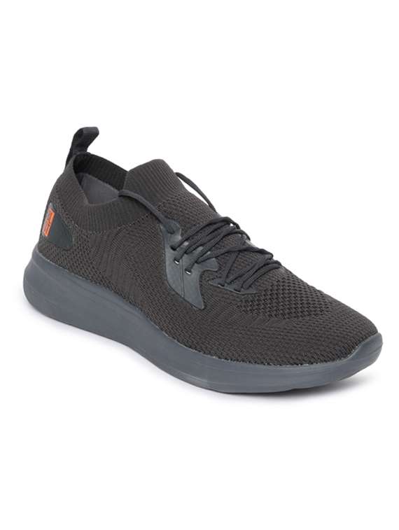 grey lace up sport shoe