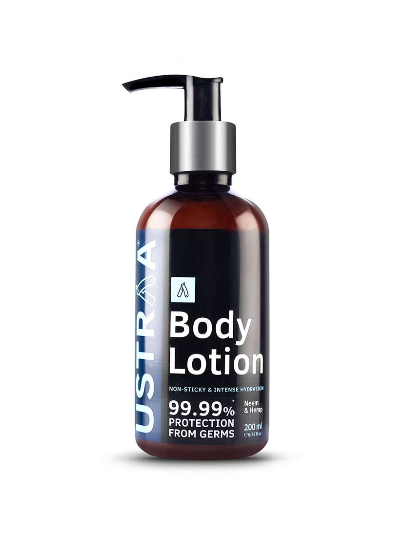 Ustraa Body Lotion Germ Free   200ml& Face Wash   Dry Skin (Mint Cool)   200g