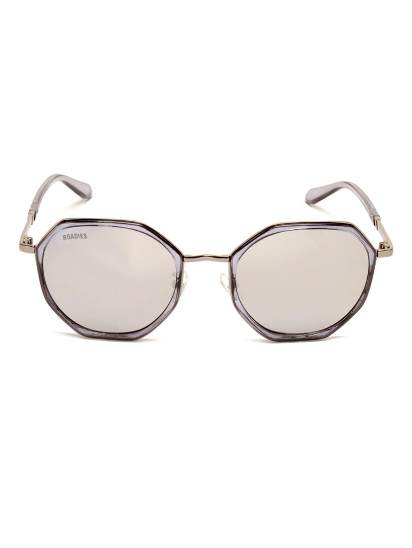 roadies rd-220-c1 hexagonal sunglasses uv400 protection - 18317385 -  Zoom Image - 0