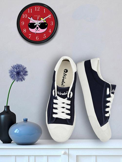 navy blue lace up sneaker - 18317823 -  Standard Image - 0