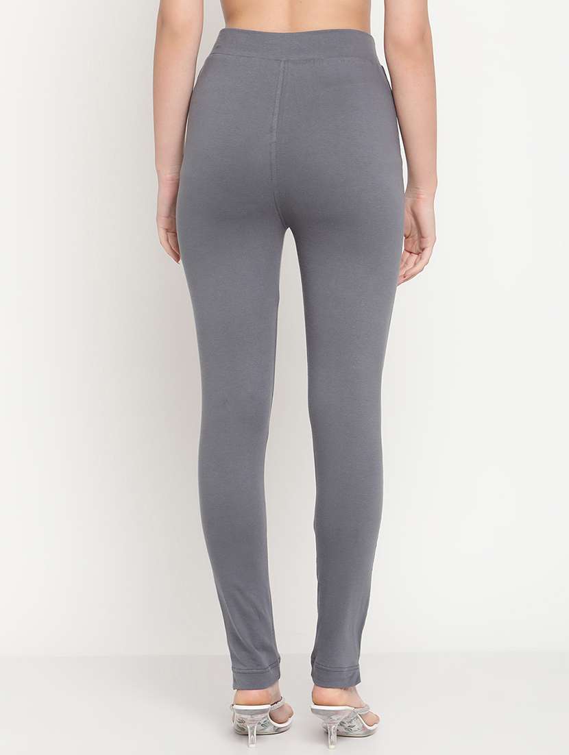 grey solid legging - 18318943 - Standard Image - 2