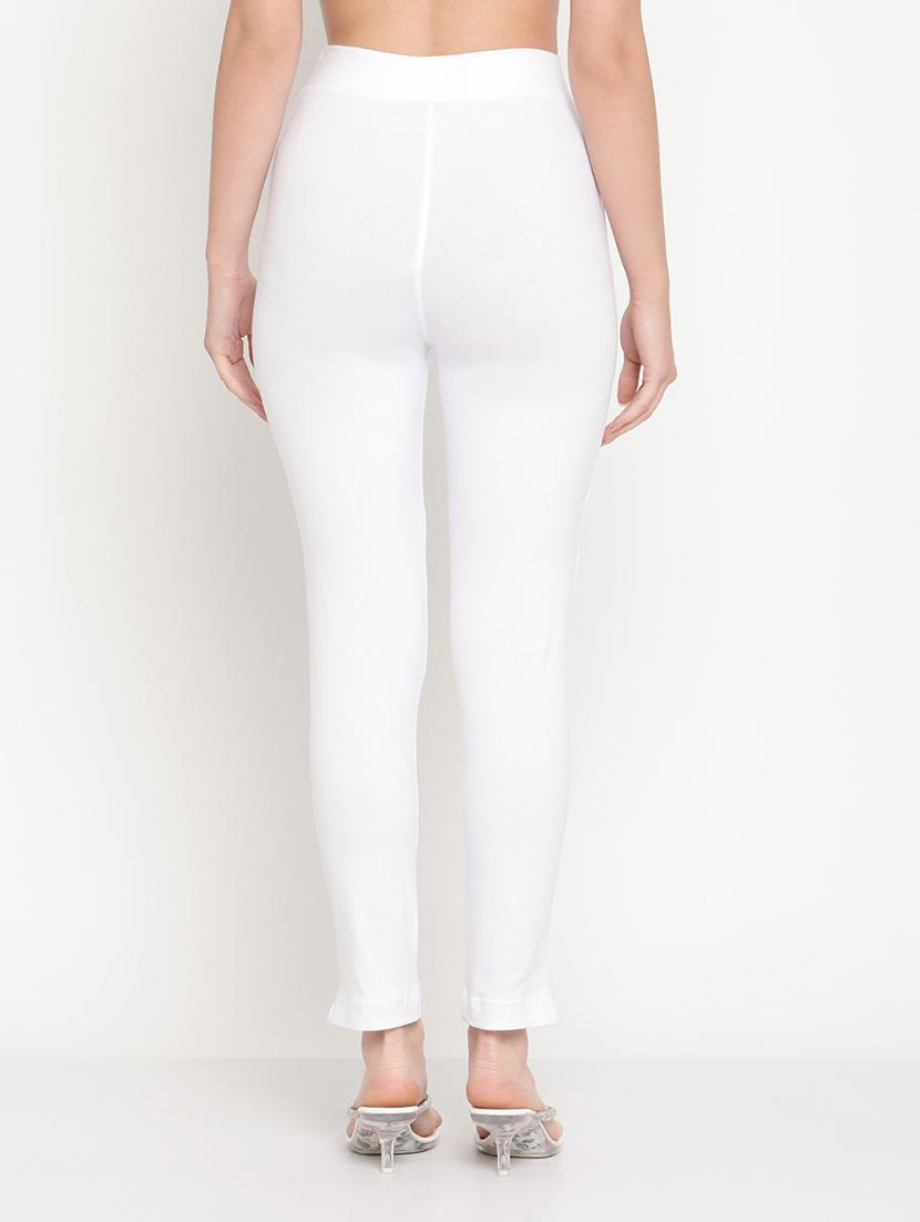white cotton leggings - 18318952 - Standard Image - 2