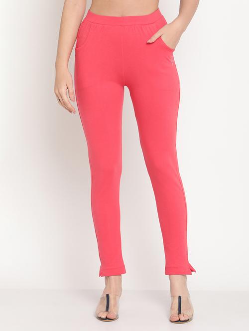 pink cotton leggings - 18318963 - Standard Image - 0