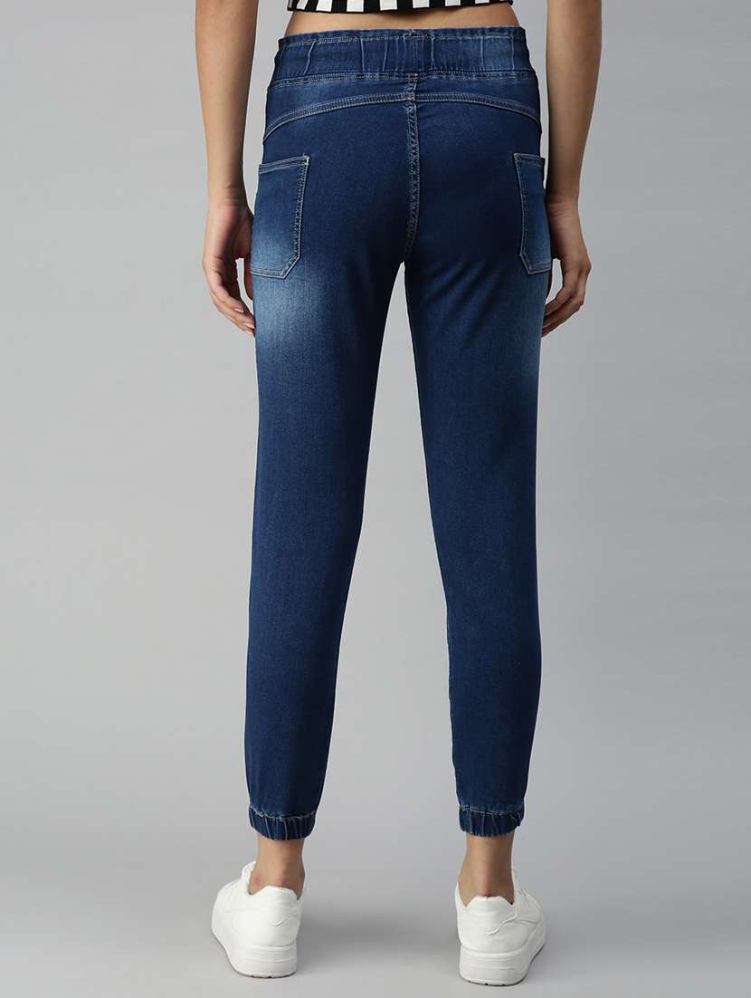 drawstring waist stone washed jean - 18319658 -  Standard Image - 2