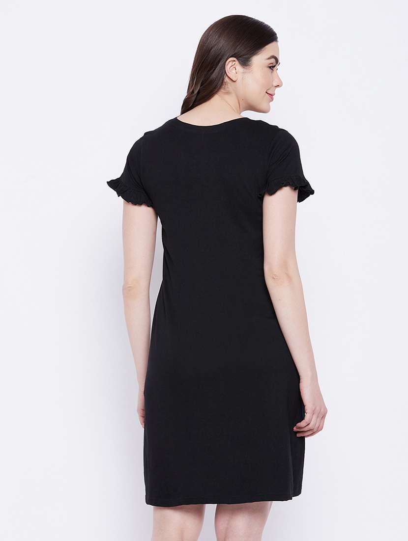 round neck graphic sleepshirt - 18321522 - Standard Image - 2