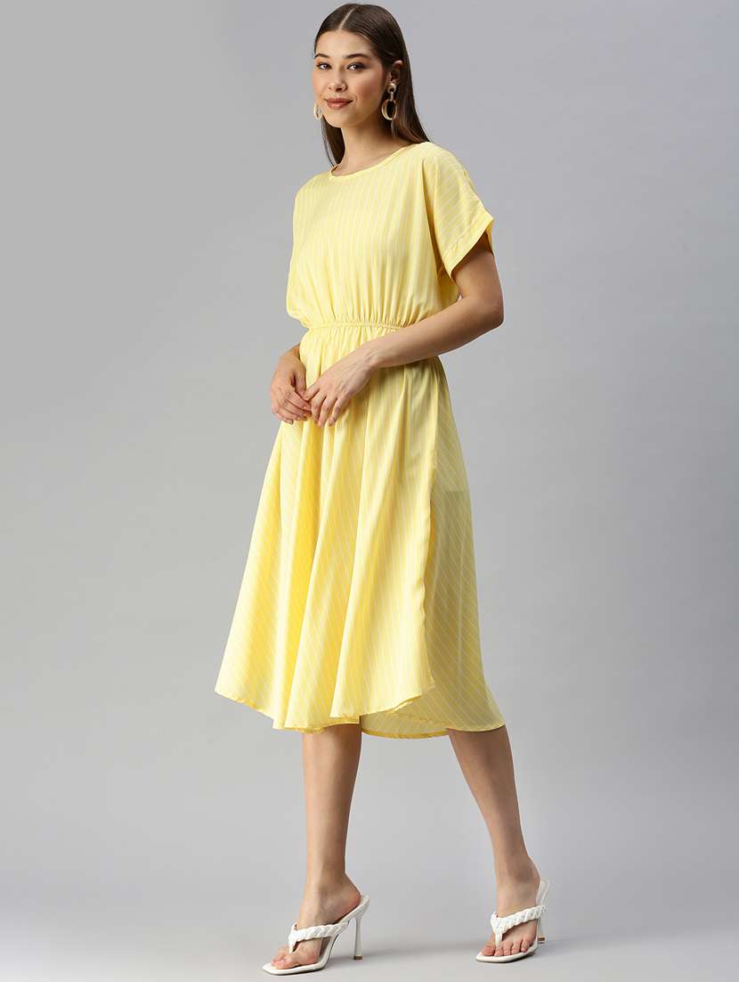 women's fit & flare striped dress - 18321844 -  Standard Image - 2