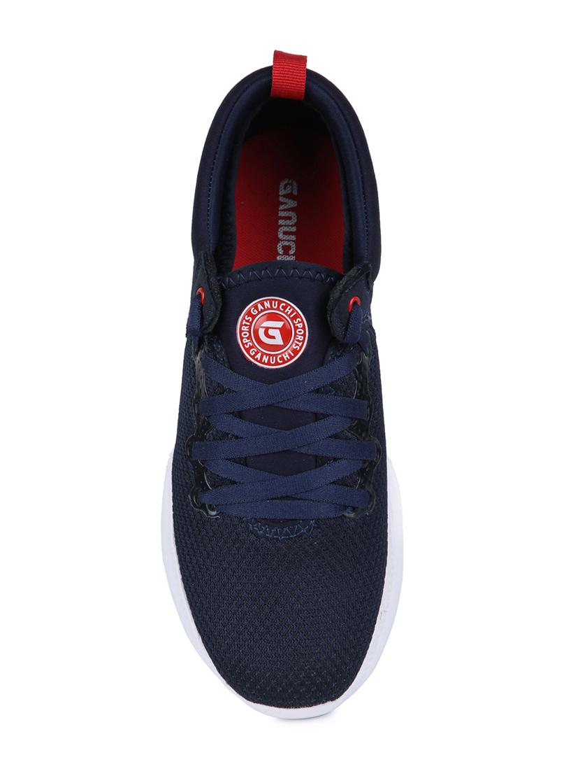 navy fabric sport shoes - 18322357 - Standard Image - 2