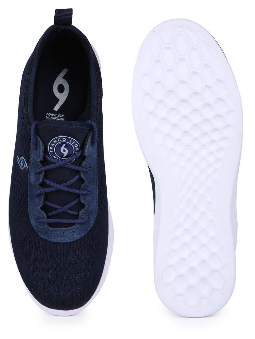 navy fabric sport shoes - 18322359 - Standard Image - 2