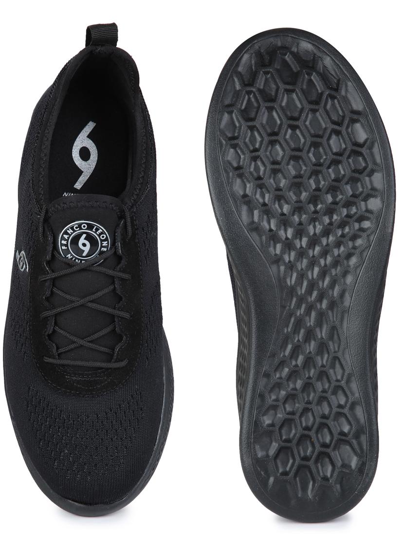 black fabric sport shoes - 18322361 - Standard Image - 2