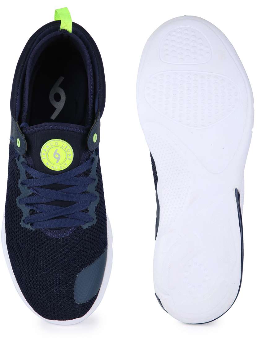 navy fabric sport shoes - 18322363 - Standard Image - 2