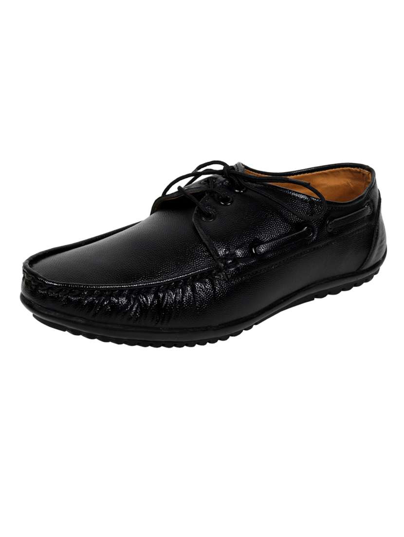 black lace up casual shoes