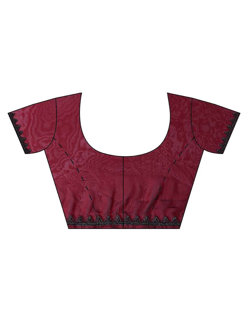 maroon art silk embroidered saree with blouse - 18322913 - Standard Image - 2