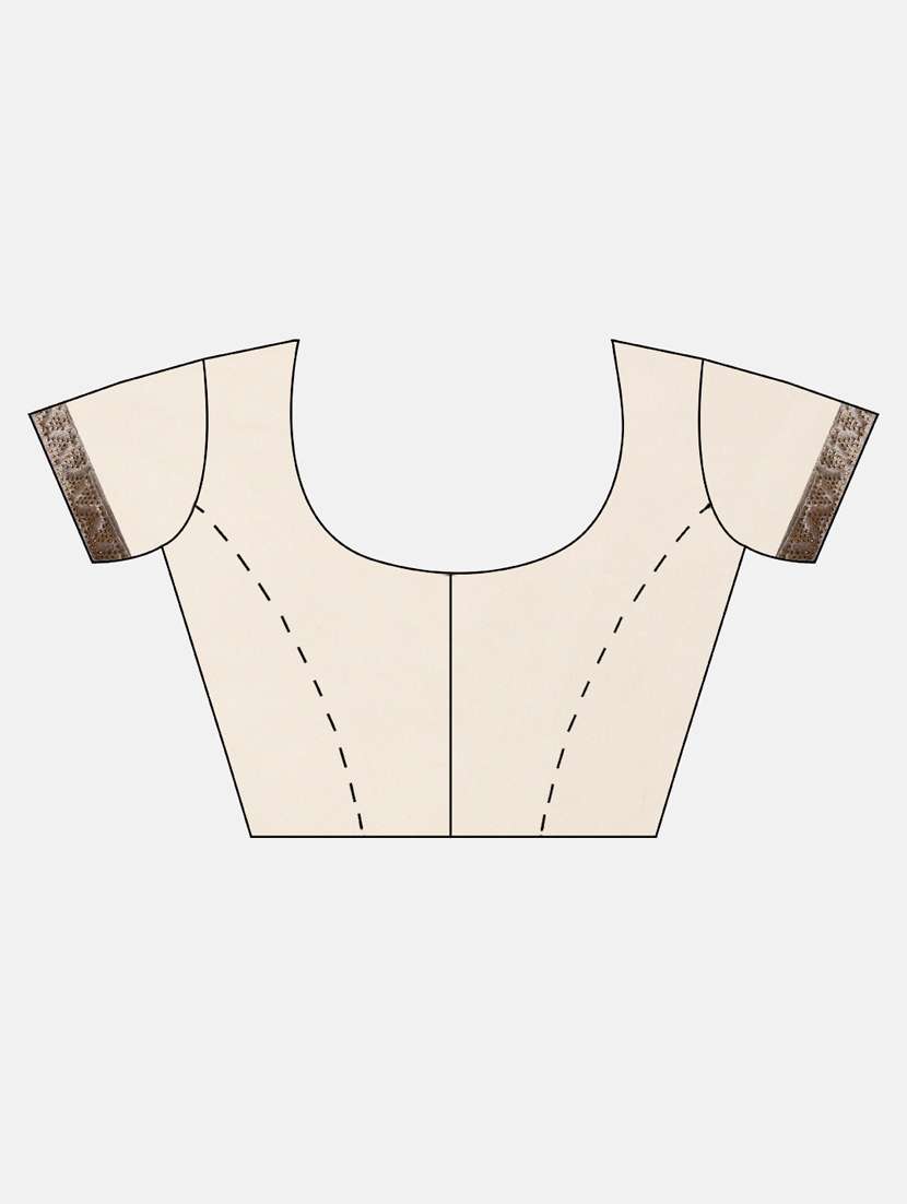 grey lace bordered embroidered saree with blouse - 18323180 -  Standard Image - 2