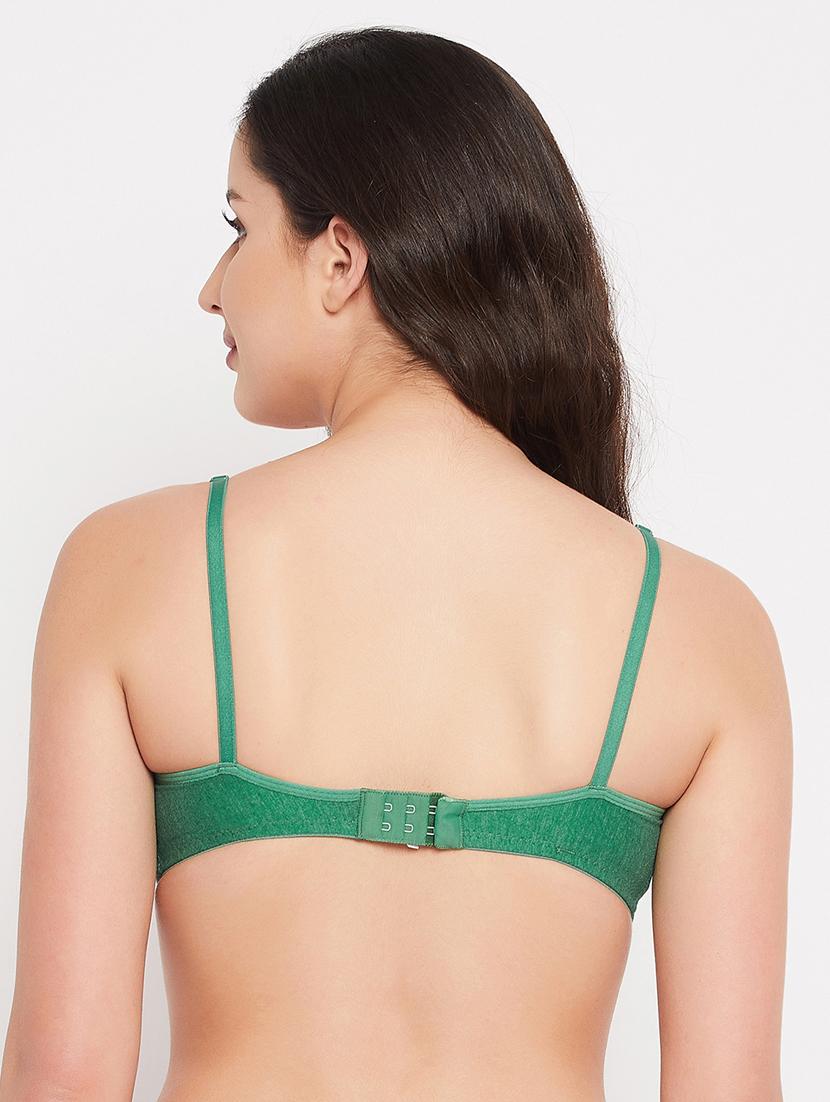 green solid regular bra - 18323886 - Standard Image - 2