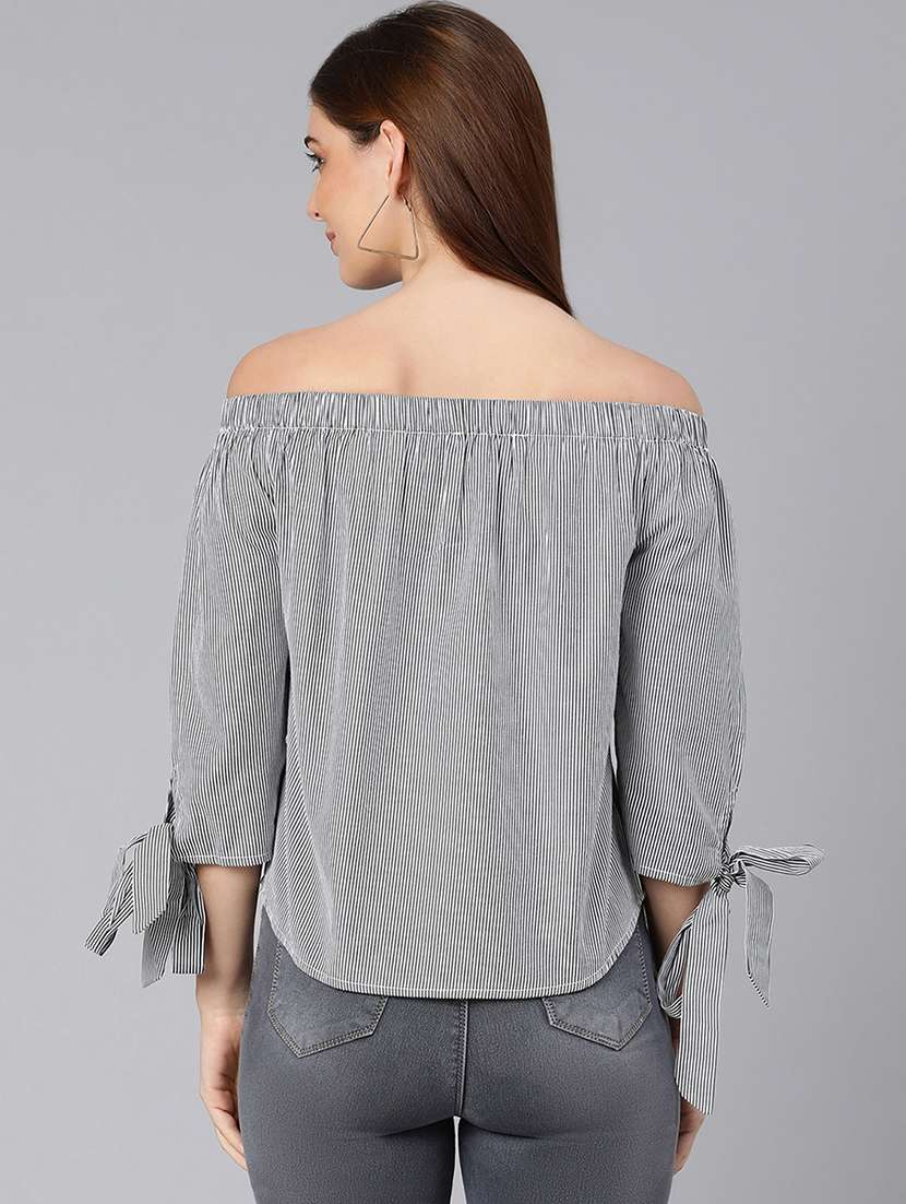women's straight off shoulder top - 18324588 -  Standard Image - 2