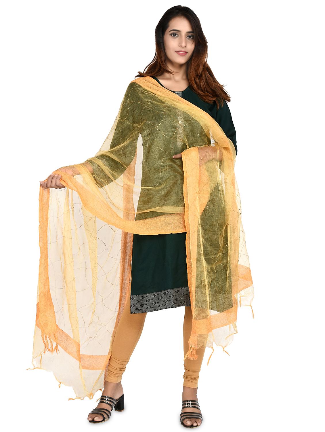 beige chiffon dupatta - 18324722 - Standard Image - 2
