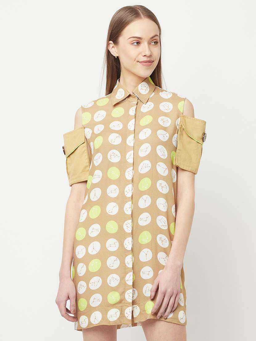women's shirt geometric dress