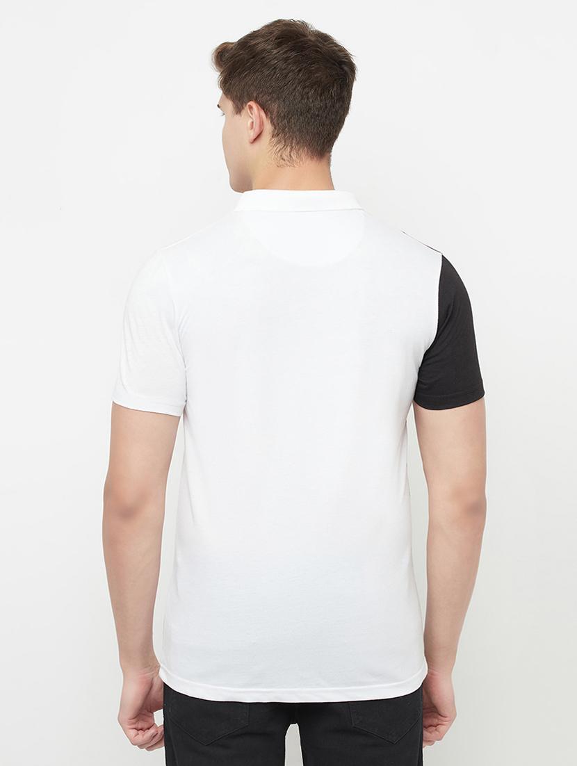 white color-blocked t-shirt - 18324813 - Standard Image - 2