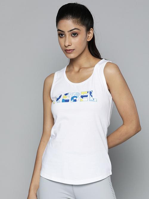 sleeveless printed regular tee - 18325145 - Standard Image - 0