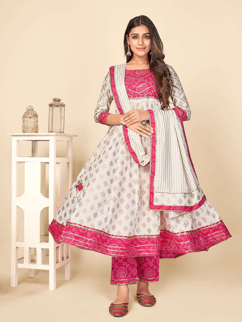 beige cotton suit  set