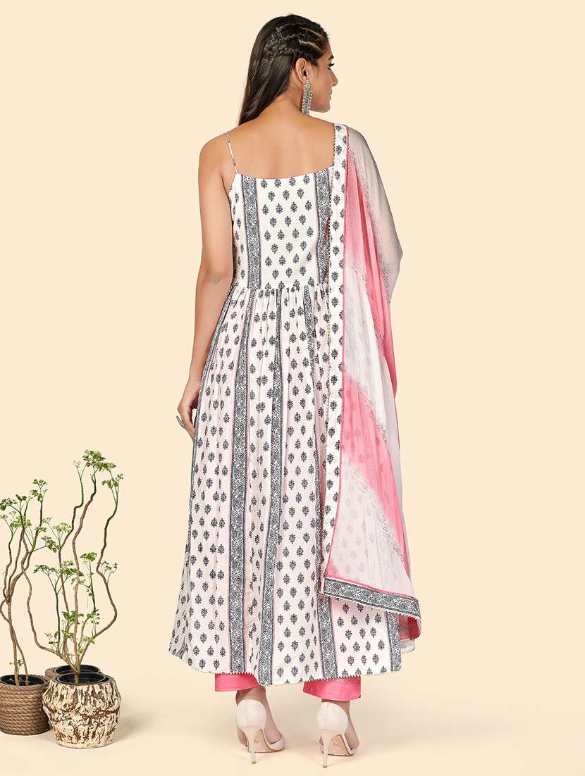 white cotton suit  set - 18325412 -  Standard Image - 2