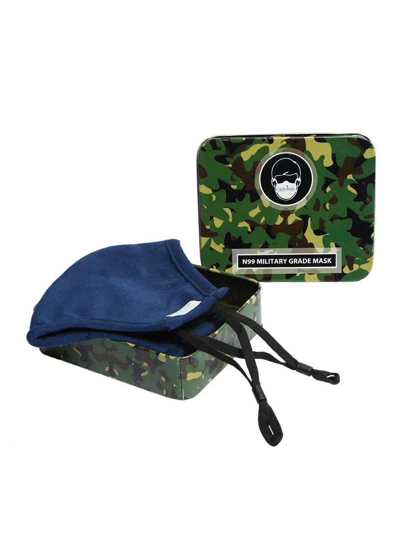 blue polypropylene antipollution mask - 18325572 -  Standard Image - 2