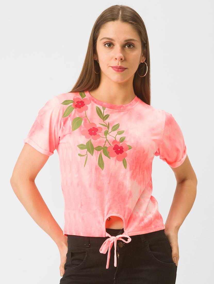 women's all over print crew neck t-shirt - 18326101 - Zoom Image - 0