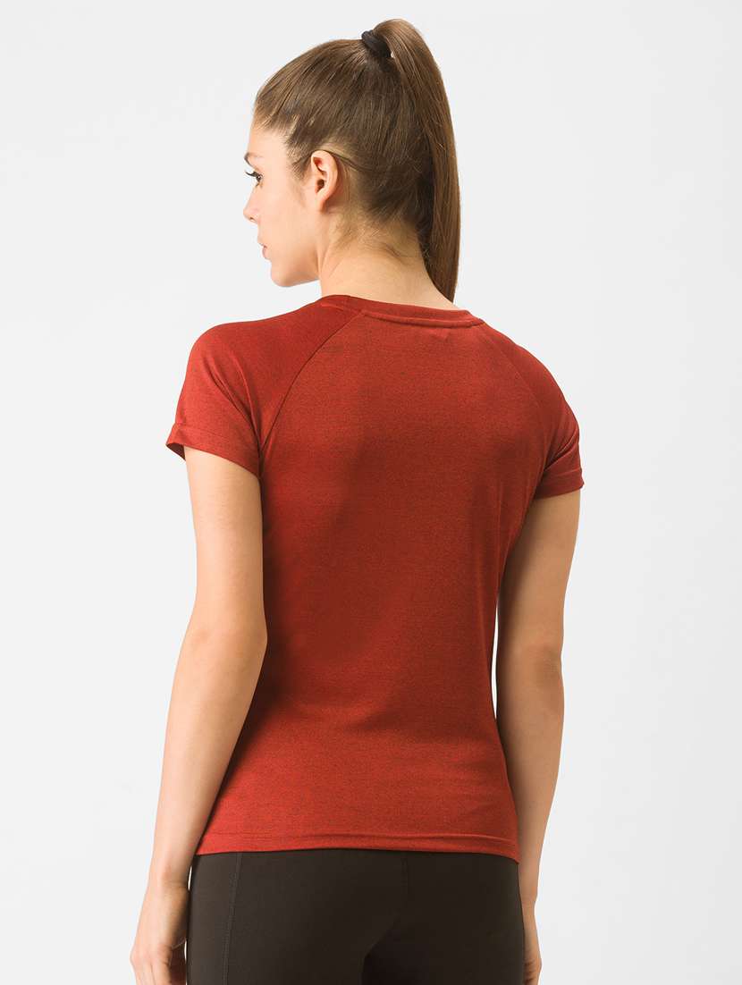 women's plain round neck t-shirt - 18326103 -  Standard Image - 2