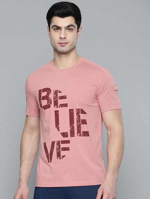 pink chest-printed t-shirt - 18326513 - Standard Image - 0