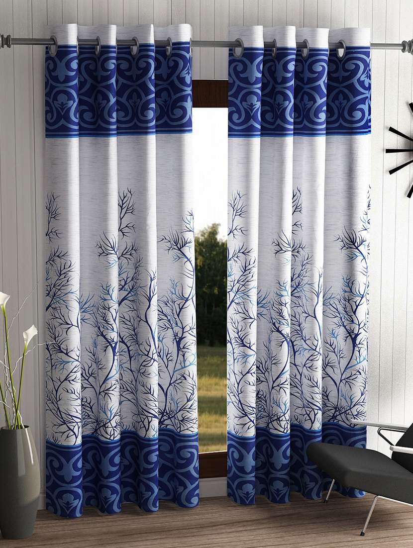 Home Sizzler 2 Pieces Maroon Door Curtains