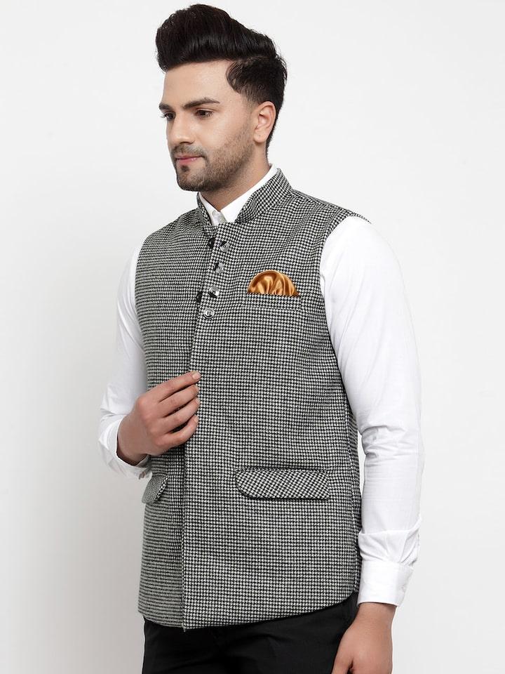 klotthe men's black & white checked - 18329274 - Standard Image - 2