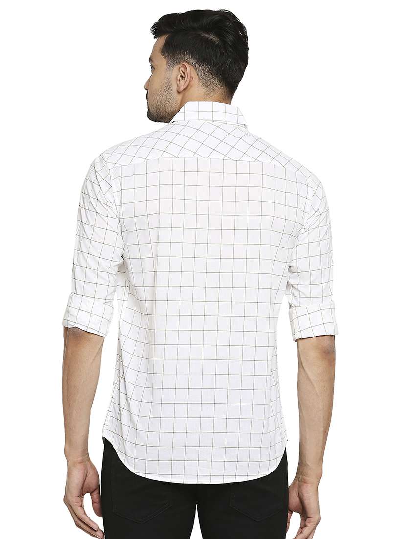 white checked casual shirt - 18329394 -  Standard Image - 2