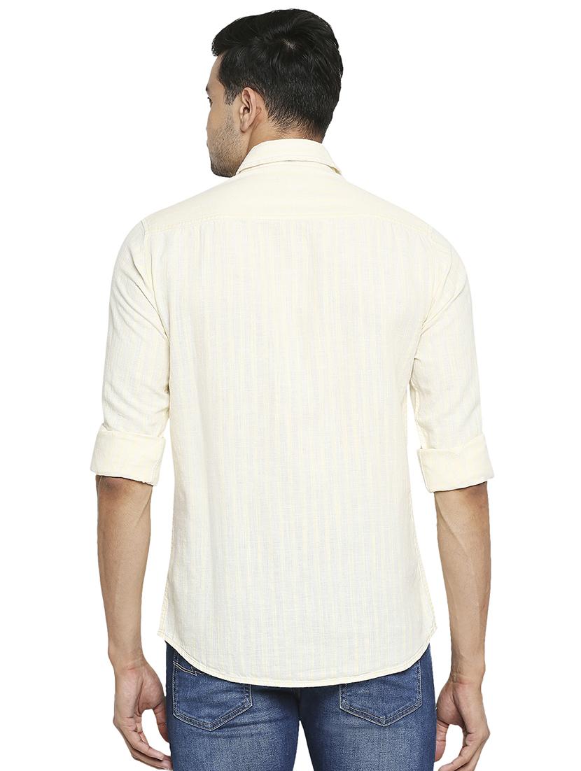yellow solid casual shirt - 18329473 - Standard Image - 2